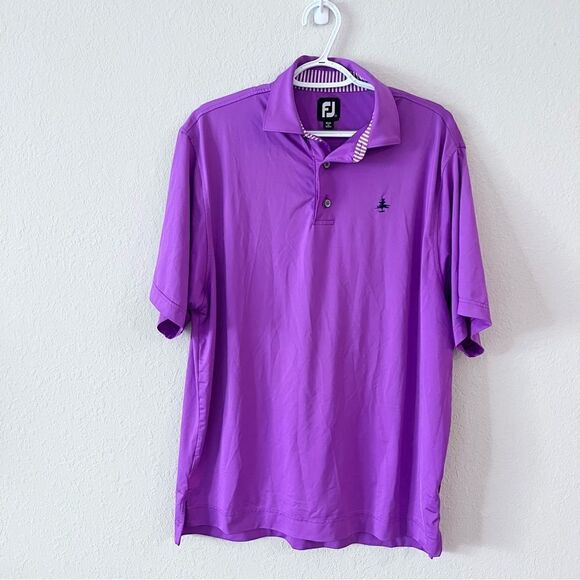 FootJoy Other - FootJoy FJ Men's Golf Polo Shirt Size M Short Sleeve Logo Purple